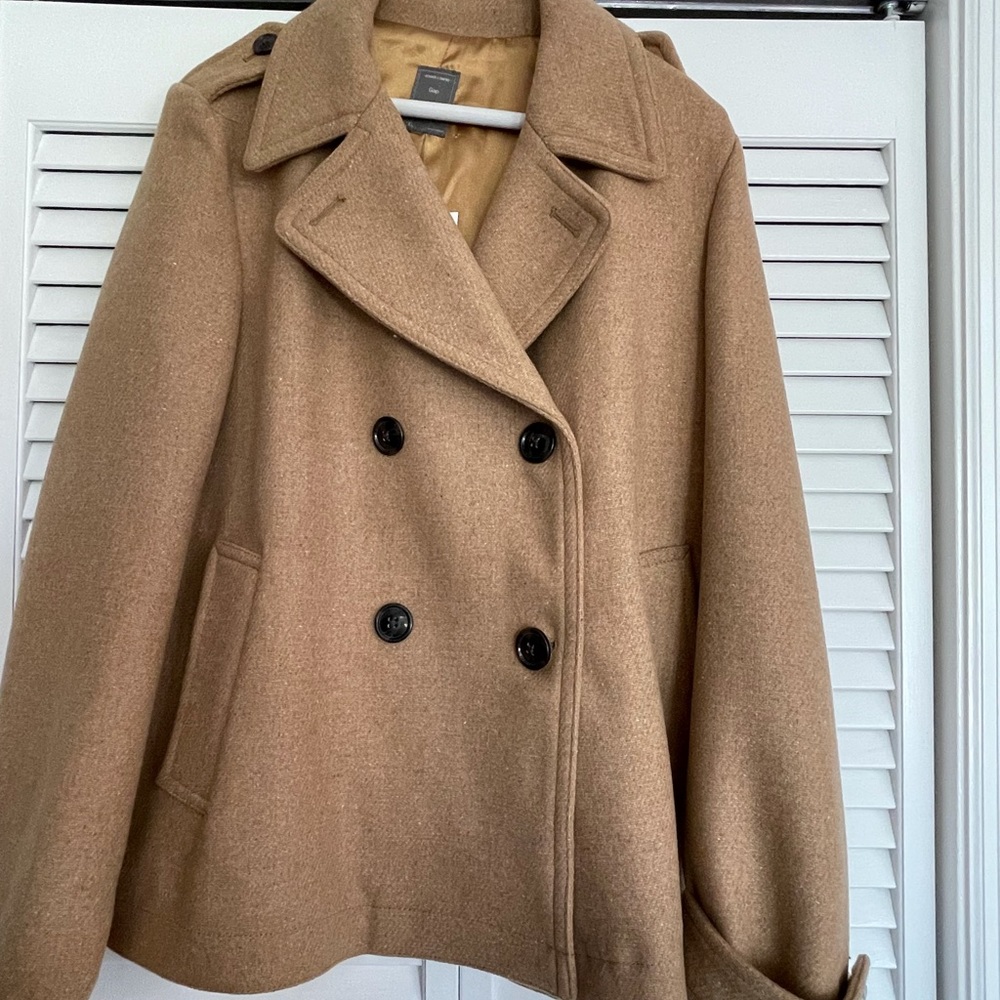 Gap Tan Pea Coat